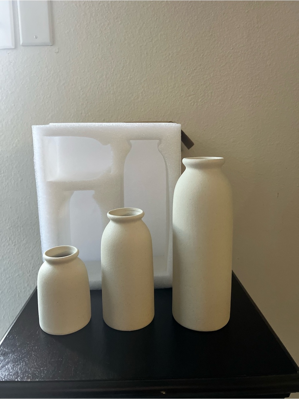 Neutral Ceramic Vase Set - Minimal Home Accents